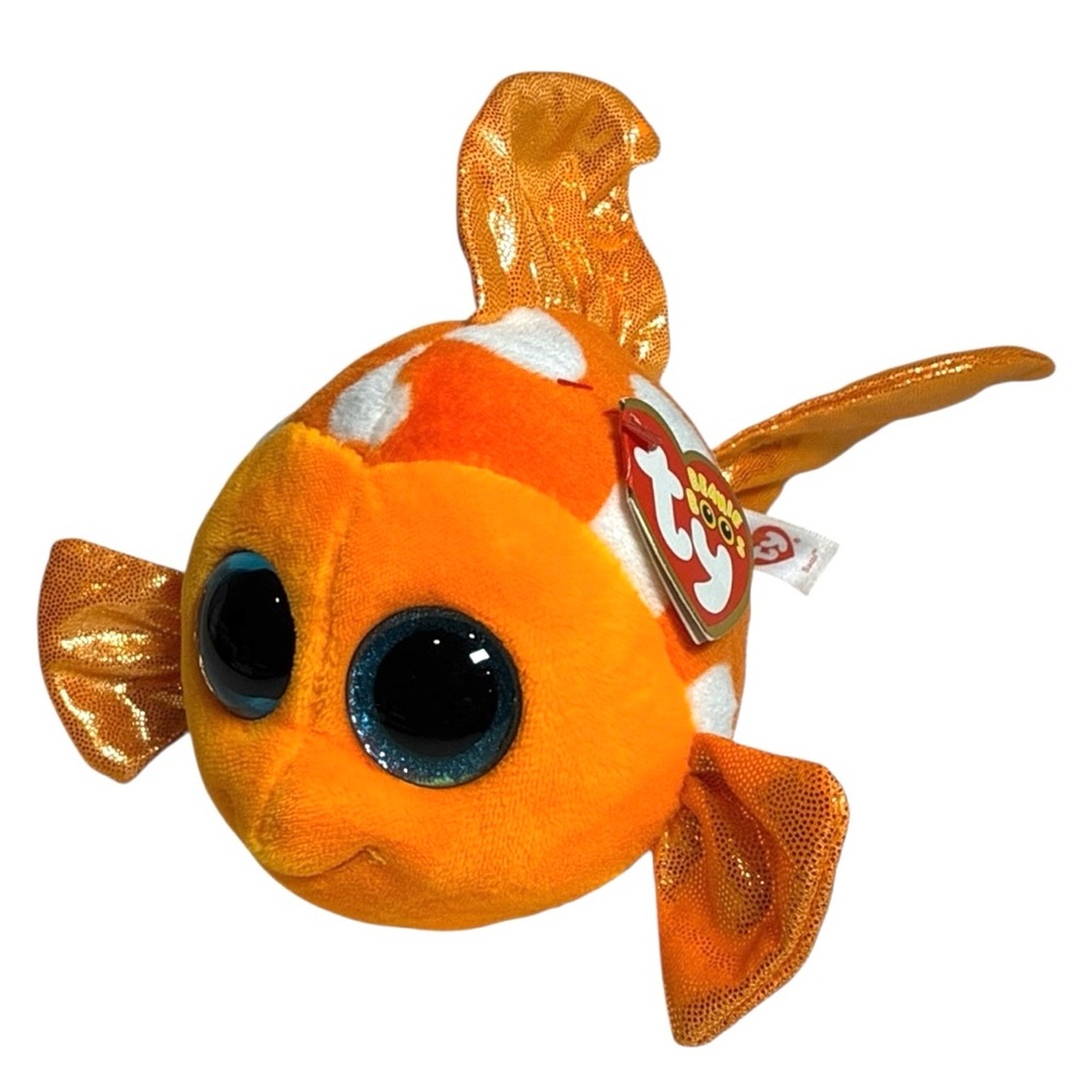Ty Beanie Boos Sami the Goldfish Plush - January 22 Birthday
